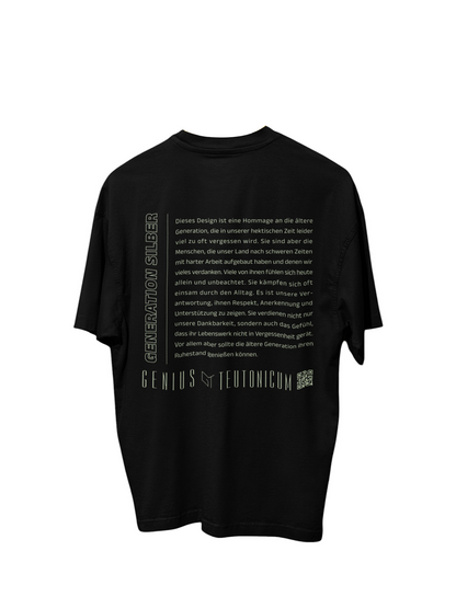 GENERATION SILBER - OVERSIZE - SCHWARZ