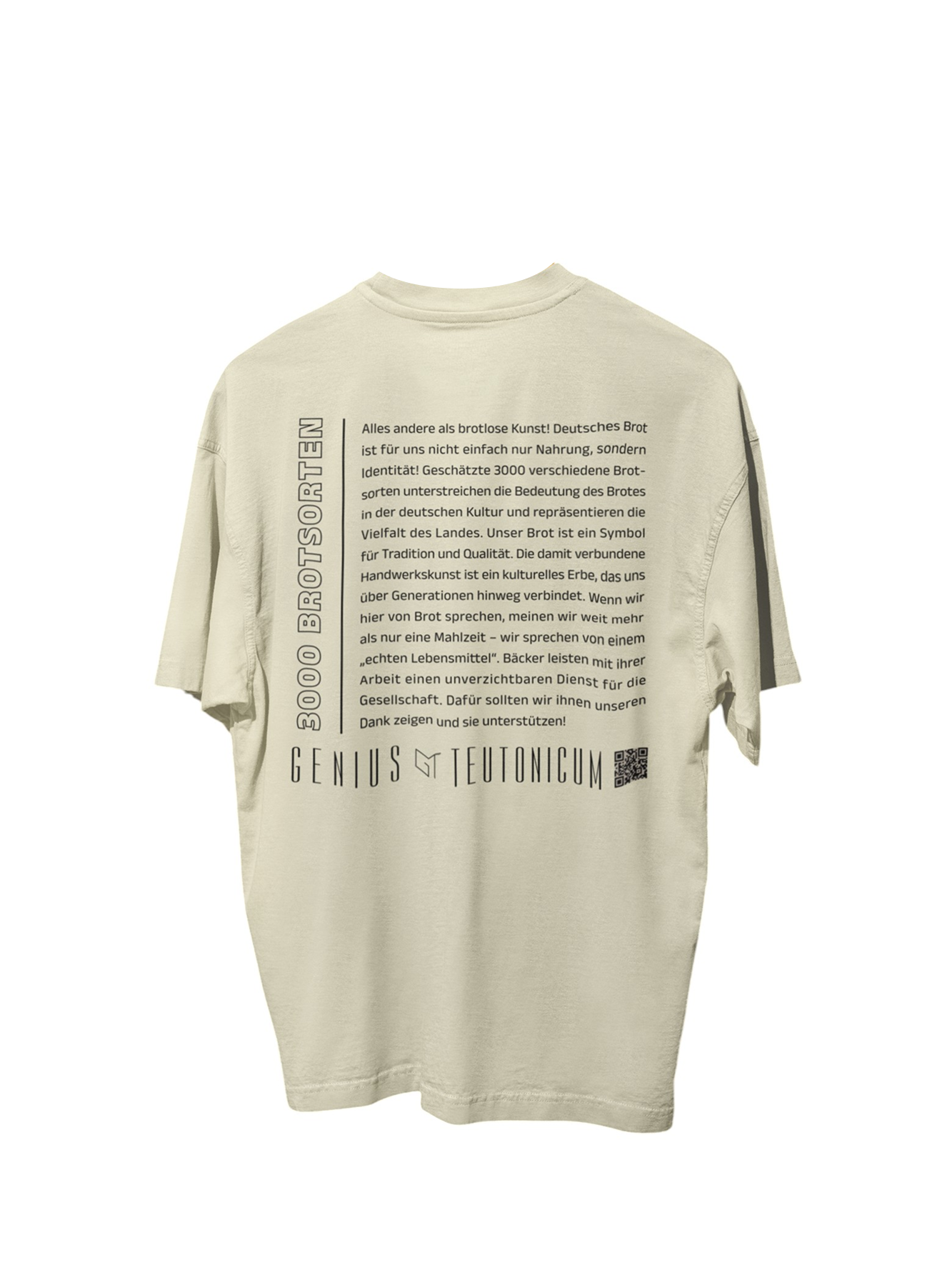 3000 BROTSORTEN - OVERSIZE - CREME