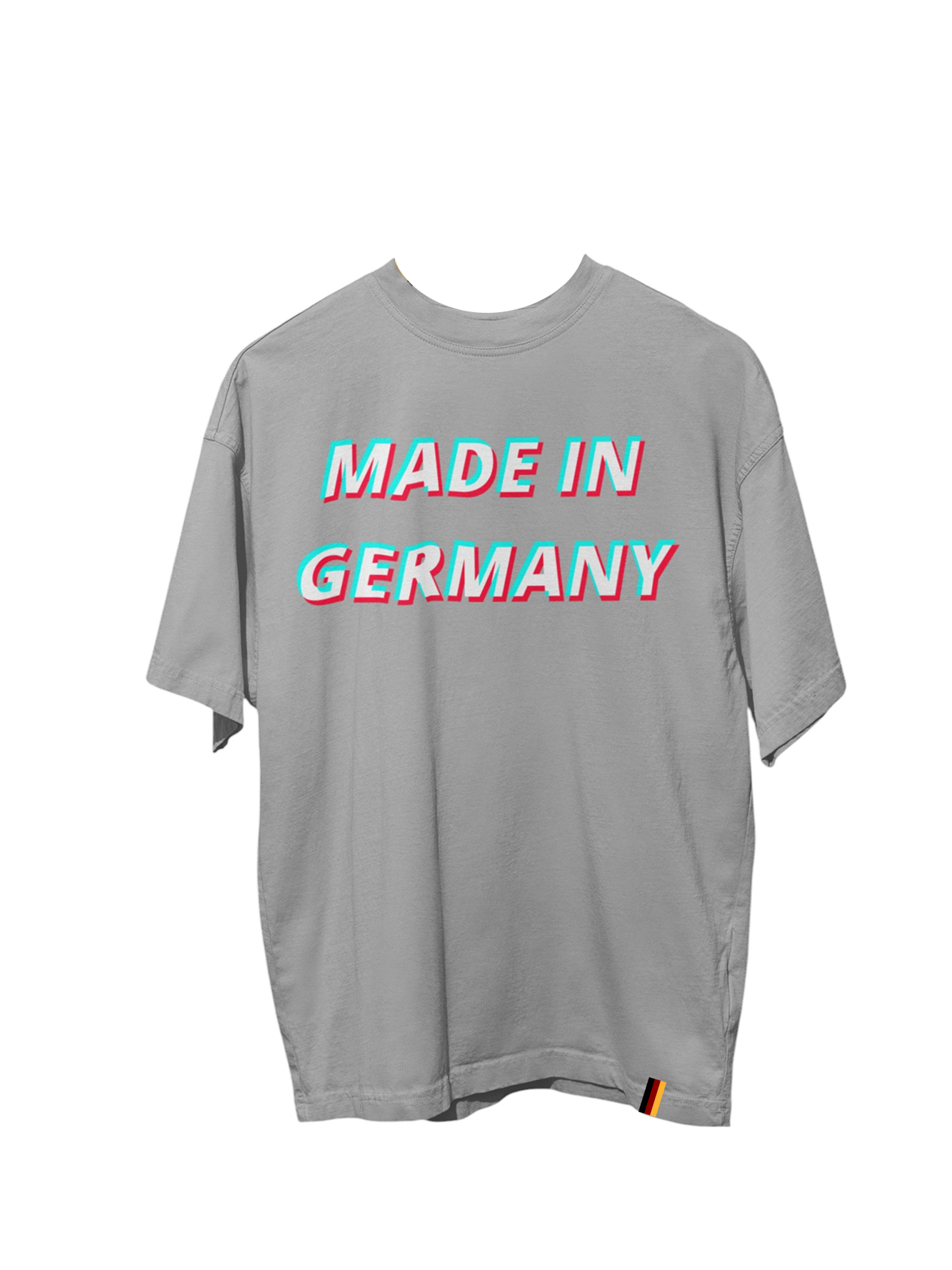 QUALITÄTSLABEL - OVERSIZE - GRAUMELIERT