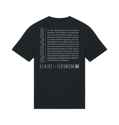 Aspirin T-Shirt Schwarz – Rückansicht – Genius Teutonicum