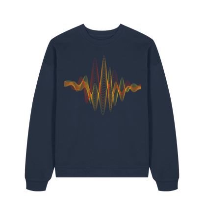 Musikrevolution Sweatshirt Marineblau – Vorderansicht – Genius Teutonicum