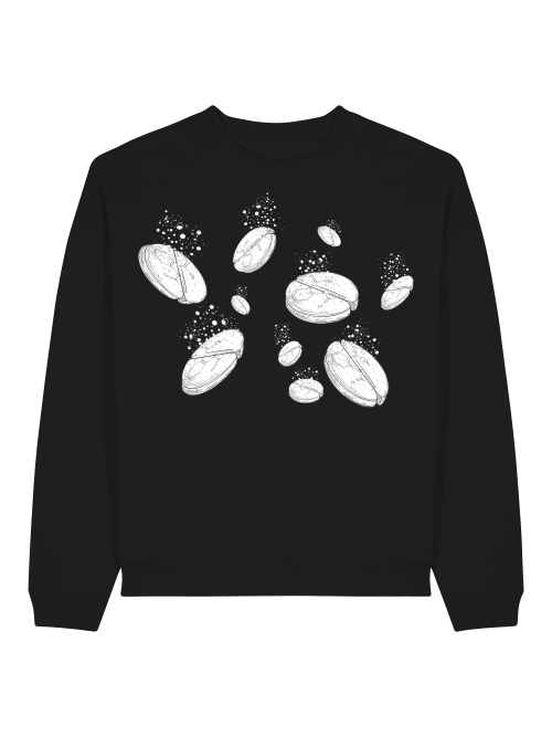 ASPIRIN  - SWEATSHIRT - SCHWARZ & TIEFBLAU