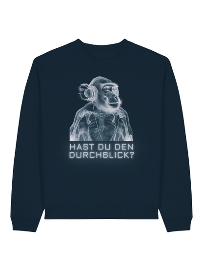 DURCHBLICK - SWEATSHIRT - SCHWARZ & TIEFBLAU