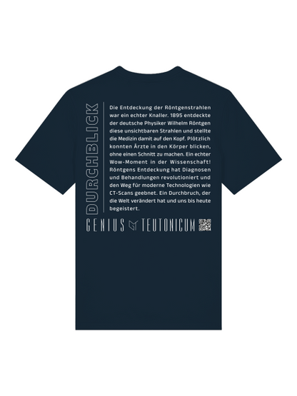 DURCHBLICK - T-SHIRT - SCHWARZ & TIEFBLAU