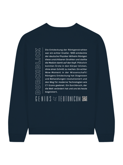 DURCHBLICK - SWEATSHIRT - SCHWARZ & TIEFBLAU