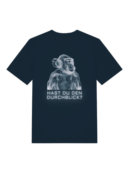 DURCHBLICK - T-SHIRT - SCHWARZ & TIEFBLAU