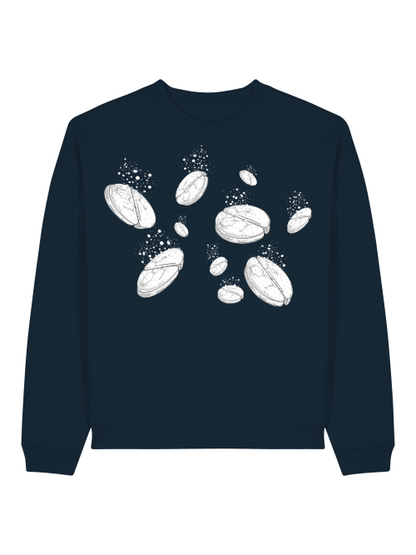 ASPIRIN  - SWEATSHIRT - SCHWARZ & TIEFBLAU